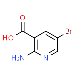 ChemSpider 2D Image | 2-Amino-5-bromonicotinic acid | C6H5BrN2O2