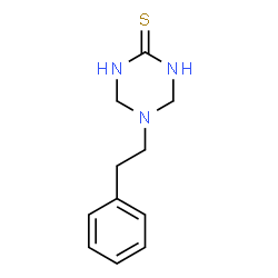 ChemSpider 2D Image | 5-phenethyl-1,3,5-triazinane-2-thione | C11H15N3S