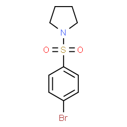 ChemSpider 2D Image | 1-(4-Bromophenylsulfonyl)pyrrolidine | C10H12BrNO2S