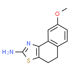 ChemSpider 2D Image | 8-methoxy-4H,5H-naphtho[1,2-d][1,3]thiazol-2-amine | C12H12N2OS