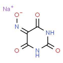 ChemSpider 2D Image | Sodium [(2,4,6-trioxotetrahydro-5(2H)-pyrimidinylidene)amino]oxidanide | C4H2N3NaO4