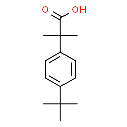 ChemSpider 2D Image | 2-(4-tert-Butylphenyl)-2-methylpropanoic acid | C14H20O2