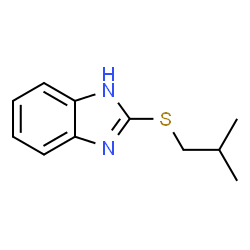 ChemSpider 2D Image | 2-(Isobutylsulfanyl)-1H-benzimidazole | C11H14N2S