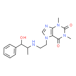 ChemSpider 2D Image | Cafedrine | C18H23N5O3