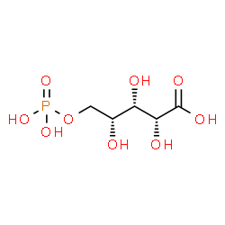 ChemSpider 2D Image | 5-O-Phosphono-D-xylonic acid | C5H11O9P
