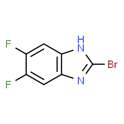 ChemSpider 2D Image | 2-Bromo-5,6-difluoro-1H-benzimidazole | C7H3BrF2N2