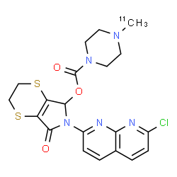 ChemSpider 2D Image | Suriclone, C-11 | C1911CH20ClN5O3S2