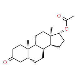 ChemSpider 2D Image | (5beta,8alpha,9beta,10alpha,13alpha,14beta,17alpha)-3-Oxoandrostan-17-yl acetate | C21H32O3