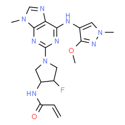 ChemSpider 2D Image | Mavelertinib | C18H22FN9O2