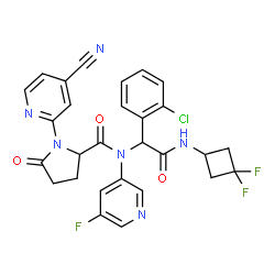 ChemSpider 2D Image | ivosidenib | C28H22ClF3N6O3