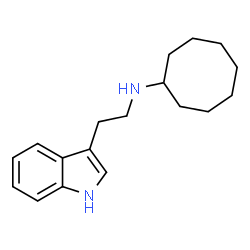 ChemSpider 2D Image | N-[2-(1H-Indol-3-yl)ethyl]cyclooctanamine | C18H26N2