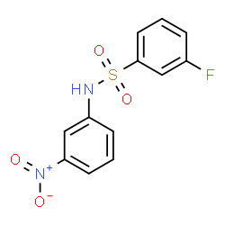 ChemSpider 2D Image | 3-Fluoro-N-(3-nitrophenyl)benzenesulfonamide | C12H9FN2O4S