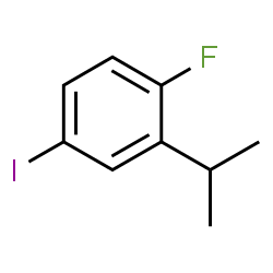 ChemSpider 2D Image | 1-Fluoro-4-iodo-2-isopropylbenzene | C9H10FI