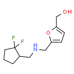 ChemSpider 2D Image | [5-({[(2,2-Difluorocyclopentyl)methyl]amino}methyl)-2-furyl]methanol | C12H17F2NO2