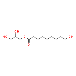 ChemSpider 2D Image | 2,3-Dihydroxypropyl 9-hydroxynonanoate | C12H24O5