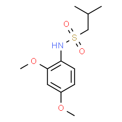 ChemSpider 2D Image | N-(2,4-Dimethoxyphenyl)-2-methyl-1-propanesulfonamide | C12H19NO4S