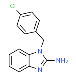 ChemSpider 2D Image | 1-(4-Chlorobenzyl)-1H-benzimidazol-2-amine | C14H12ClN3