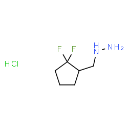 ChemSpider 2D Image | [(2,2-difluorocyclopentyl)methyl]hydrazine hydrochloride | C6H13ClF2N2