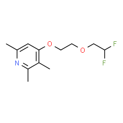 ChemSpider 2D Image | 4-[2-(2,2-Difluoroethoxy)ethoxy]-2,3,6-trimethylpyridine | C12H17F2NO2