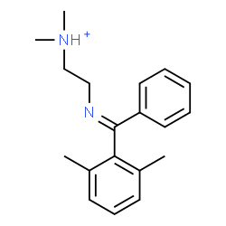 ChemSpider 2D Image | 2-{(E)-[(2,6-Dimethylphenyl)(phenyl)methylene]amino}-N,N-dimethylethanaminium | C19H25N2