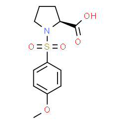 ChemSpider 2D Image | 1-[(4-Methoxyphenyl)sulfonyl]-L-proline | C12H15NO5S