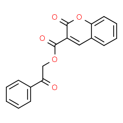 ChemSpider 2D Image | 2-Oxo-2-phenylethyl 2-oxo-2H-chromene-3-carboxylate | C18H12O5