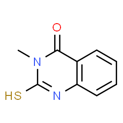 ChemSpider 2D Image | 2-Mercapto-3-methyl-3H-quinazolin-4-one | C9H8N2OS