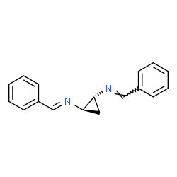 ChemSpider 2D Image | (E,E)-N,N'-(1R,2R)-1,2-Cyclopropanediylbis(1-phenylmethanimine) | C17H16N2