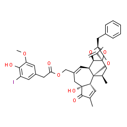ChemSpider 2D Image | 5'-Iodoresiniferatoxin | C37H39IO9