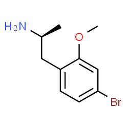 ChemSpider 2D Image | (2S)-1-(4-Bromo-2-methoxyphenyl)-2-propanamine | C10H14BrNO