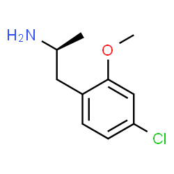 ChemSpider 2D Image | (2S)-1-(4-Chloro-2-methoxyphenyl)-2-propanamine | C10H14ClNO
