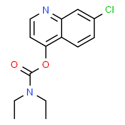 ChemSpider 2D Image | 7-Chloro-4-quinolinyl diethylcarbamate | C14H15ClN2O2