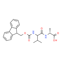 ChemSpider 2D Image | N-[(9H-Fluoren-9-ylmethoxy)carbonyl]valyl-D-alanine | C23H26N2O5