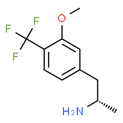 ChemSpider 2D Image | (2S)-1-[3-Methoxy-4-(trifluoromethyl)phenyl]-2-propanamine | C11H14F3NO