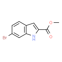 ChemSpider 2D Image | Methyl 6-bromo-1H-indole-2-carboxylate | C10H8BrNO2