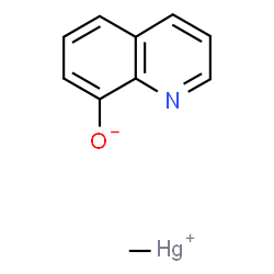 ChemSpider 2D Image | Methylmercury(1+) 8-quinolinolate | C10H9HgNO