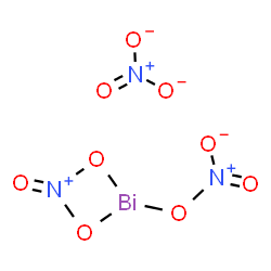 ChemSpider 2D Image | 4-(Nitrooxy)-2-oxo-1,3,2,4-dioxazabismetidin-2-ium nitrate | BiN3O9