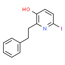 ChemSpider 2D Image | 6-Iodo-2-phenethyl-pyridin-3-ol | C13H12INO