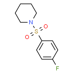 ChemSpider 2D Image | 1-[(4-Fluorophenyl)sulfonyl]piperidine | C11H14FNO2S