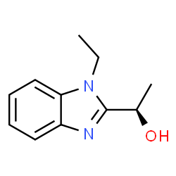 ChemSpider 2D Image | (1R)-1-(1-Ethyl-1H-benzimidazol-2-yl)ethanol | C11H14N2O