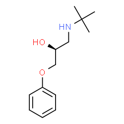 ChemSpider 2D Image | (2S)-1-[(2-Methyl-2-propanyl)amino]-3-phenoxy-2-propanol | C13H21NO2