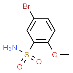 ChemSpider 2D Image | 5-Bromo-2-methoxybenzenesulfonamide | C7H8BrNO3S