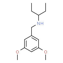ChemSpider 2D Image | N-(3,5-Dimethoxybenzyl)-3-pentanamine | C14H23NO2