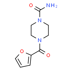 ChemSpider 2D Image | 4-(2-Furoyl)-1-piperazinecarboxamide | C10H13N3O3