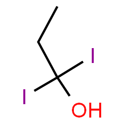 ChemSpider 2D Image | 1,1-Diiodo-1-propanol | C3H6I2O