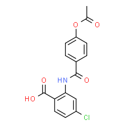 ChemSpider 2D Image | 2-[(4-Acetoxybenzoyl)amino]-4-chlorobenzoic acid | C16H12ClNO5