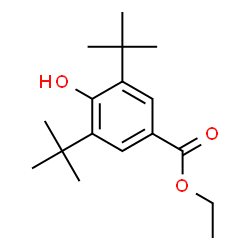 ChemSpider 2D Image | ethyl 3,5-ditert-butyl-4-hydroxybenzoate | C17H26O3