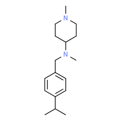 ChemSpider 2D Image | N-(4-Isopropylbenzyl)-N,1-dimethyl-4-piperidinamine | C17H28N2