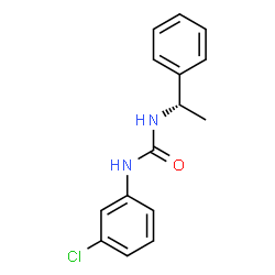 ChemSpider 2D Image | 1-(3-Chlorophenyl)-3-[(1S)-1-phenylethyl]urea | C15H15ClN2O