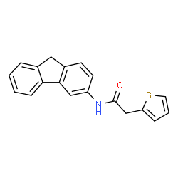 ChemSpider 2D Image | N-(9H-Fluoren-3-yl)-2-(2-thienyl)acetamide | C19H15NOS